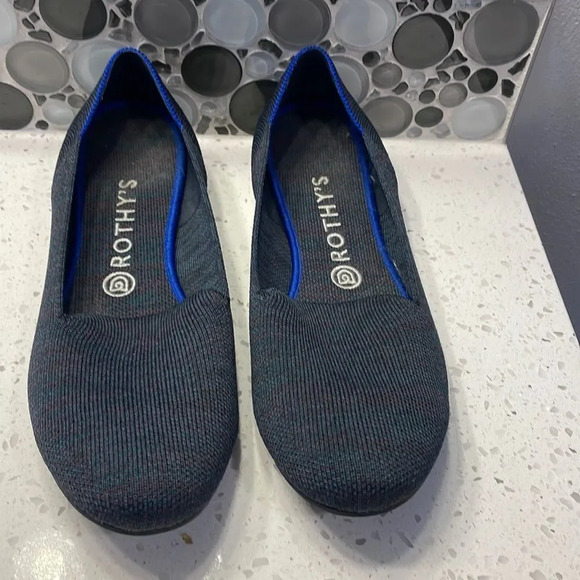 ROTHY’S woman’s blue with multi colors flats - Picture 1 of 15